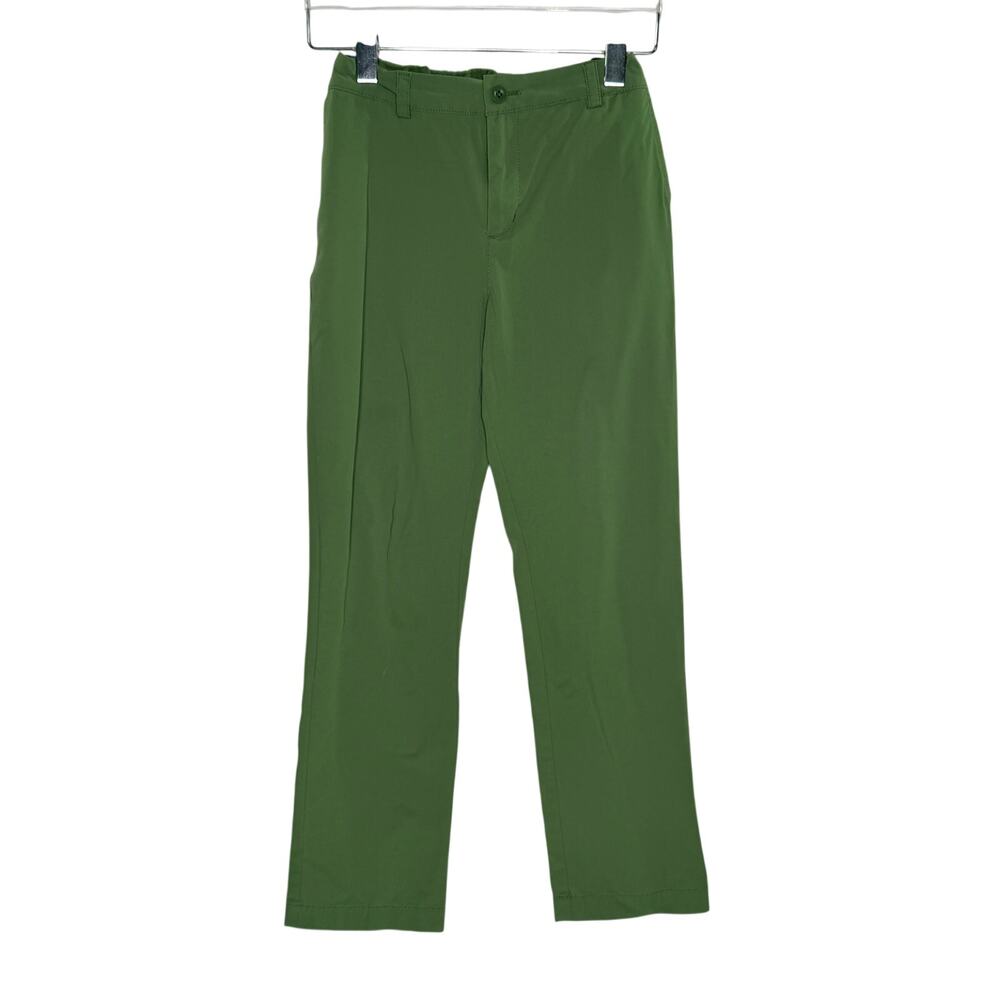 Vineyard Vines Boys On-The-Go (OTG) Chino Pant 16 Boys Olive Green Performance